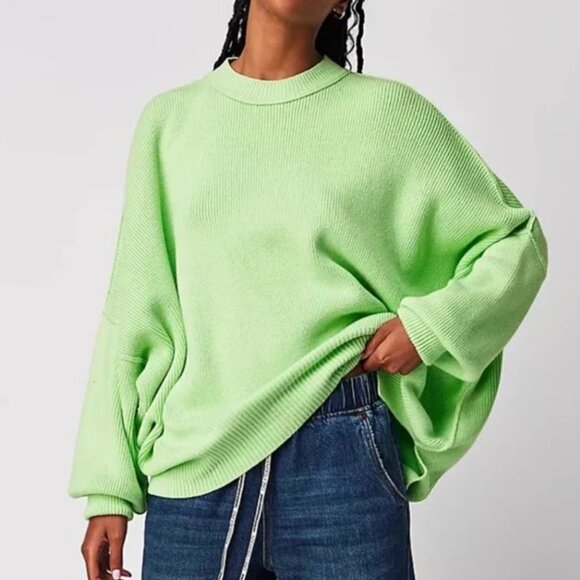 BEST NEW Free People Easy Street Tunic Mint Green Large - Picture 1 of 5